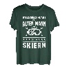 Herren Unterschätze niemals einen alten Mann auf Skiern - Skifahrer T-Shirt