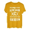 Herren Unterschätze niemals einen alten Mann auf Skiern - Skifahrer T-Shirt