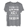 Herren Unterschätze niemals einen alten Mann auf Skiern - Skifahrer T-Shirt