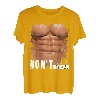 Don't Touch My Bauchmuskeln, lustig, gerissenes Six-Pack T-Shirt