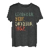 71 Geburtstag Geschenk 71 Jahre Legendär Seit Oktober 1952 T-Shirt