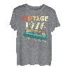 Vintage 1976 Musikkassette 47. Geburtstag Geschenke 47 Jahre alt T-Shirt