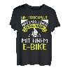 Spread E-Bike unterschätze niemals einen alten Mann mit Akku T-Shirt
