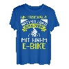 Spread E-Bike unterschätze niemals einen alten Mann mit Akku T-Shirt