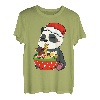 Panda Eating Ramen Weihnachten Pyjama Tier Japanfutter T-Shirt