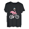Flamingo Fahrrad Bike Shirt Lustiges Flamingo Geschenk T-Shirt