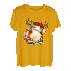 Lustiger Schlafanzug mit Weihnachtsbeleuchtung für Meerschweinchen, Rentier T-Shirt