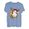 Lustiger Schlafanzug mit Weihnachtsbeleuchtung für Meerschweinchen, Rentier T-Shirt