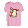 Lustiger Schlafanzug mit Weihnachtsbeleuchtung für Meerschweinchen, Rentier T-Shirt