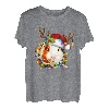 Lustiger Schlafanzug mit Weihnachtsbeleuchtung für Meerschweinchen, Rentier T-Shirt
