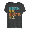 Herren Ehemann Papa Bauleiter Held Bauleitung Vater Vatertag T-Shirt