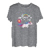 Damen Einhorn Babyfüße Schwanger Werdende Mutter Baby Geschenk T-Shirt