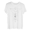 Live By The Sun Moon Witchcraft Astrologie Tattoodesign Line T-Shirt