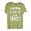 3 Drei 2 Ich bin stolzer Papa von Zwei großartigen Kindern T-Shirt