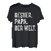 Herren Vintage Bester Papa Der Welt Retro Vatertag Vater Geschenk T-Shirt