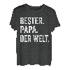 Herren Vintage Bester Papa Der Welt Retro Vatertag Vater Geschenk T-Shirt