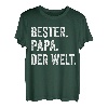 Herren Vintage Bester Papa Der Welt Retro Vatertag Vater Geschenk T-Shirt