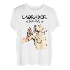 Herren Labrador Papa Hunde Herrchen Vatertag Männer T-Shirt