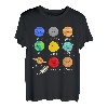 Planeten Kinder Weltraum Raketen Astronaut Sonnensystem T-Shirt