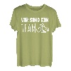 Hund und Herrchen Ein Team Hundebesitzer T-Shirt