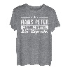 Hans Peter Name Lustiger Spruch Shirt Vorname Geschenk