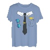 Pilot Uniform Kostüm T-Shirt Lustig Halloween Shirt
