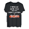 Ich würde Dich daten cooles Techno Rave Musik Goa Acid T-Shirt