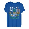 Kiss Me I'm Irish Or Drunk Kleeblatt St.Patrick's Day Bier T-Shirt
