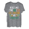 Kiss Me I'm Irish Or Drunk Kleeblatt St.Patrick's Day Bier T-Shirt