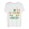 Kiss Me I'm Irish Or Drunk Kleeblatt St.Patrick's Day Bier T-Shirt
