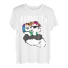 Papacorn Vater Tochter Einhorn bunt T-Shirt