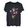 Santa Skateboard Weihnachten Pyjama T-Shirt