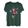 Santa Skateboard Weihnachten Pyjama T-Shirt