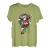 Santa Skateboard Weihnachten Pyjama T-Shirt