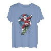 Santa Skateboard Weihnachten Pyjama T-Shirt