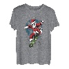 Santa Skateboard Weihnachten Pyjama T-Shirt