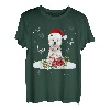 Westie Snowly Christmas Tree Lights Pyjama Hund Xmas T-Shirt