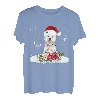 Westie Snowly Christmas Tree Lights Pyjama Hund Xmas T-Shirt