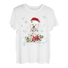 Westie Snowly Christmas Tree Lights Pyjama Hund Xmas T-Shirt