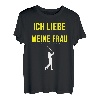 Herren Golfer TShirt Ich Liebe Meine Frau Spruch Geschenk Shirt