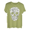 T-Shirt mit Katzen-Totenkopf, Halloween-Kostüm, Geschenkidee T-Shirt