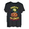 Halloween grinsender Kürbis Horror lustiges Spaß Shirt T-Shirt