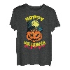 Halloween grinsender Kürbis Horror lustiges Spaß Shirt T-Shirt