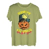 Halloween grinsender Kürbis Horror lustiges Spaß Shirt T-Shirt