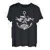 Herren Captain Vatertag Vintage Anchor North T-Shirt
