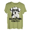 Herren Dalmatiner Papa Hunde Herrchen T-Shirt