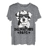 Herren Dalmatiner Papa Hunde Herrchen T-Shirt