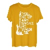 Roll Me Up And Smoke Me When I Die Gitarre T-Shirt