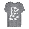 Roll Me Up And Smoke Me When I Die Gitarre T-Shirt