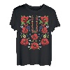 Rote Mohnblumen, Ukraine, niedliches Blumenmuster, ukrainischer Vyshyvanka-Stil T-Shirt